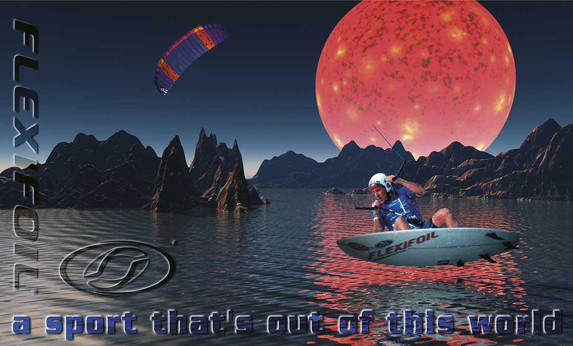  An advert created for kite anufacturer 'Flexifoil' 