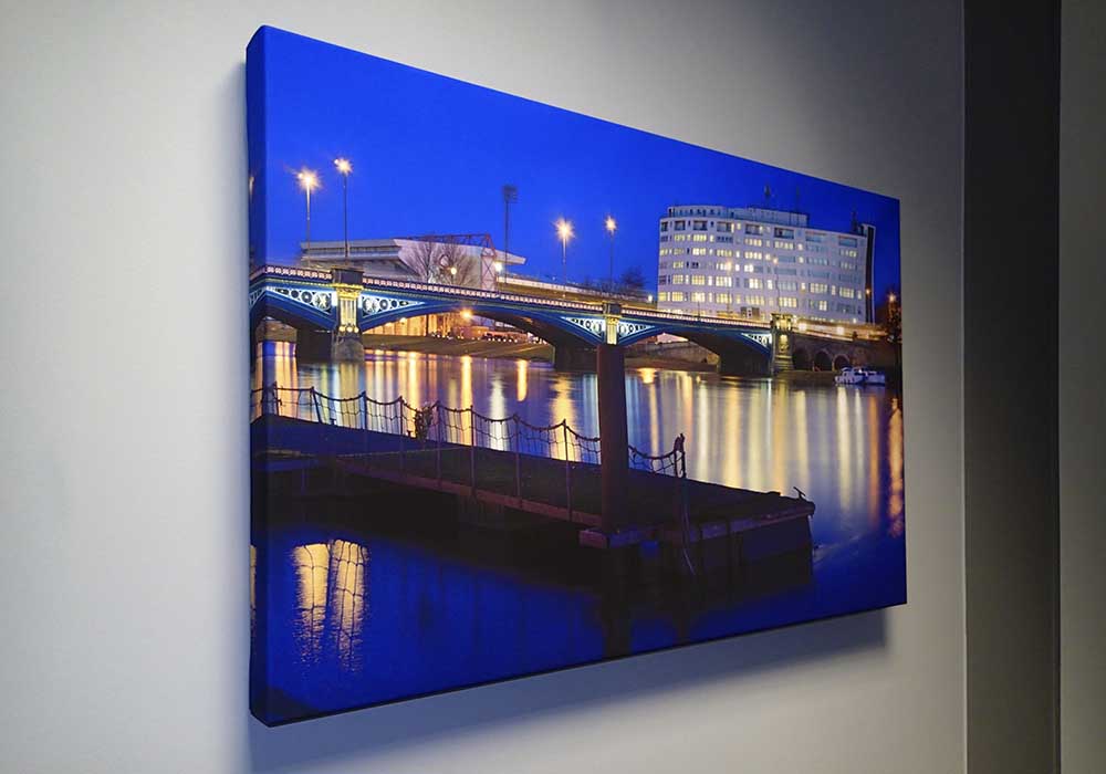 A really vibrant stretched canvas at Hayman Creative Nottingham
